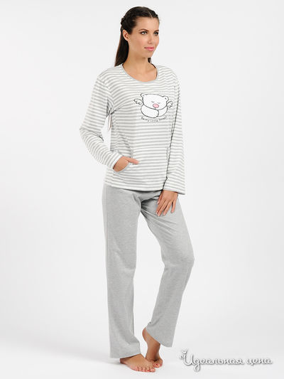 Пижама Muzzy, цвет цвет серый