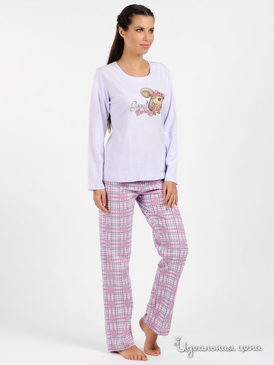Пижама Muzzy, цвет цвет сиреневый