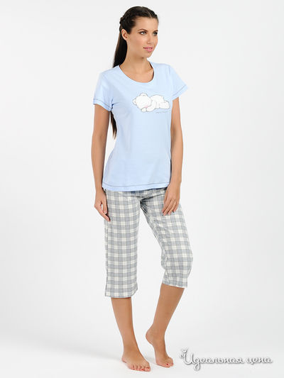 Пижама Muzzy, цвет цвет голубой / серый
