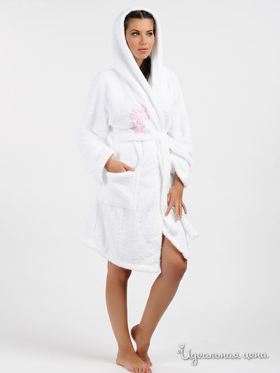 Халат Muzzy, цвет цвет белый / розовый