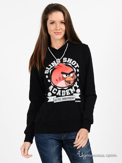 Свитшот Angry Birds, цвет цвет черный