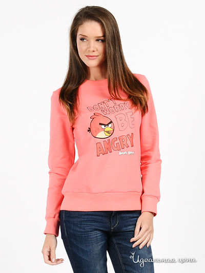 Джемпер Angry Birds, цвет цвет коралловый