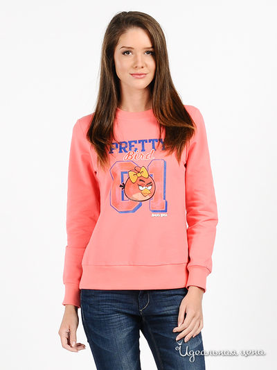 Свитшот Angry Birds, цвет цвет коралловый