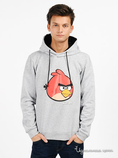 Свитшот Angry Birds, цвет цвет серый меланж