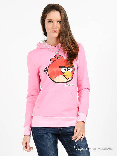 Свитшот Angry Birds, цвет цвет розовый
