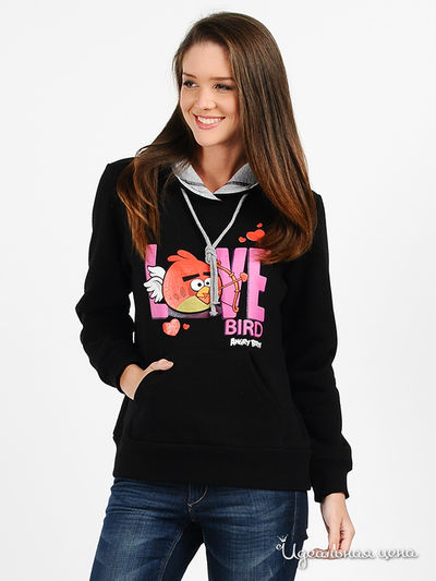 Свитшот Angry Birds, цвет цвет черный