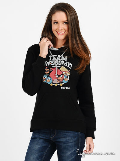 Свитшот Angry Birds, цвет цвет черный