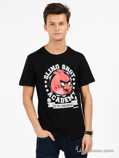 Футболка Angry Birds, цвет цвет черный