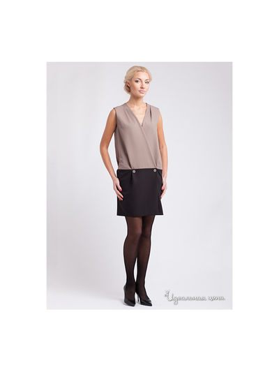 Платье Levall, цвет цвет бежевый / черный