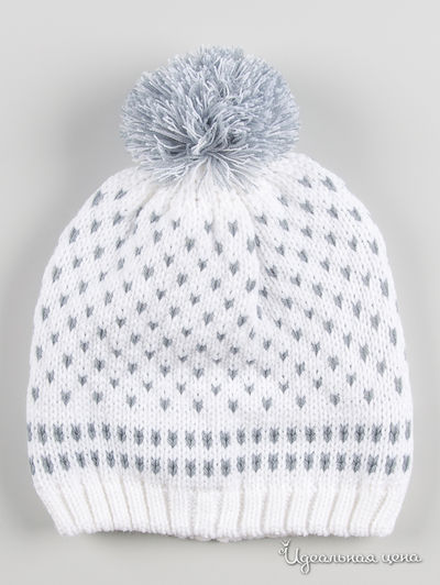 Шапка Maxval, цвет цвет белый / серый