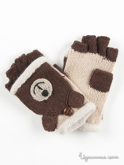 Варежки Maxval, цвет цвет бежевый / коричневый
