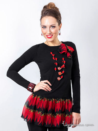 Туника Wisell, цвет цвет черный / красный