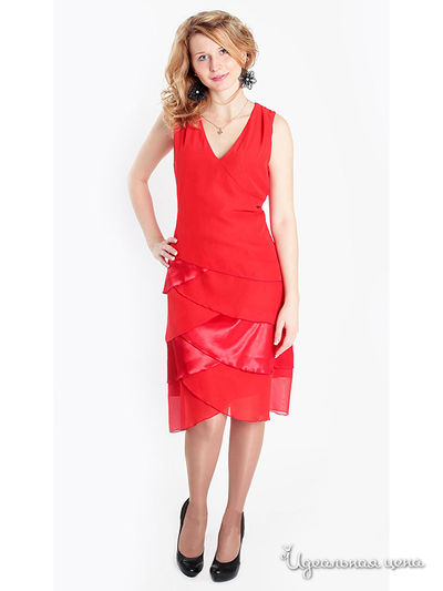 Платье АСА, цвет цвет земляничный