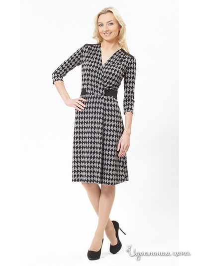 Платье АСА, цвет цвет серый / черный