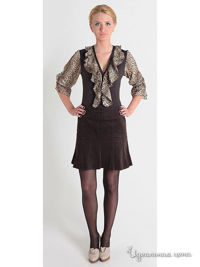 Юбка АСА, цвет цвет шоколадный