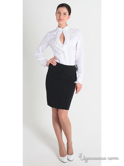 Блуза АСА, цвет цвет белый