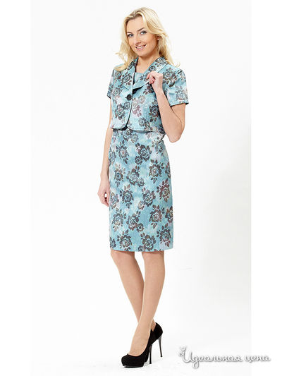 Жакет АСА, цвет цвет голубой / серый