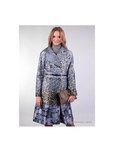 Плащ Alisaline, цвет цвет серый / принт леопард