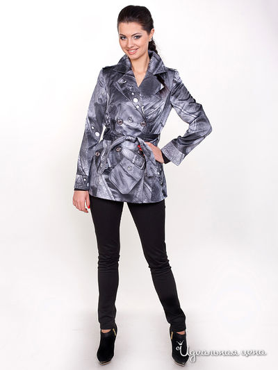 Плащ Alisaline, цвет цвет черный / серый