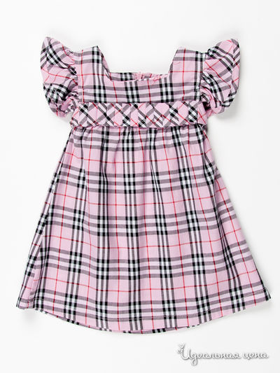 Платье Kidly, цвет цвет нежно-розовый / принт клетка