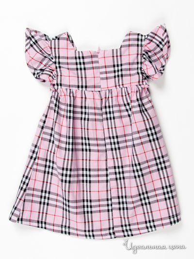 Платье Kidly для девочки, цвет нежно-розовый / принт клетка