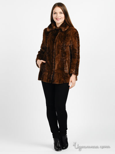 Шуба Pelz Losche, цвет цвет коньячный