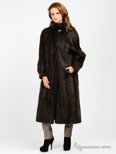 Шуба Pelz Losche, цвет цвет шоколадный