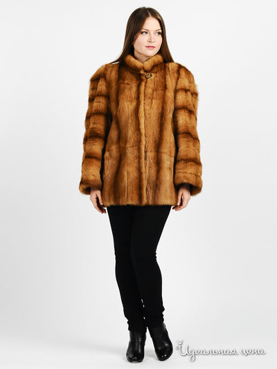 Шуба Pelz Losche, цвет цвет коньячный