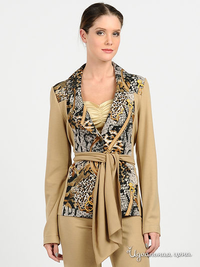 Блейзер Adzhedo, цвет цвет песочный / мультиколор