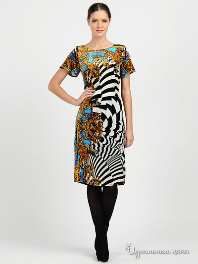 Платье Adzhedo, цвет цвет черный / мультиколор