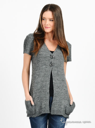 Кардиган Alpha Moda, цвет цвет темно-серый