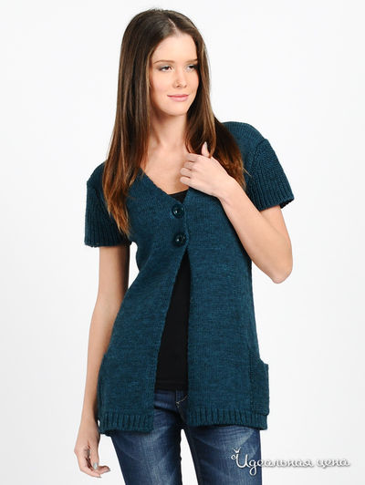 Кардиган Alpha Moda, цвет цвет темно-бирюзовый