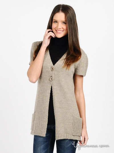 Кардиган Alpha Moda, цвет цвет бежевый