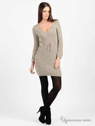Платье Alpha Moda, цвет цвет бежевый
