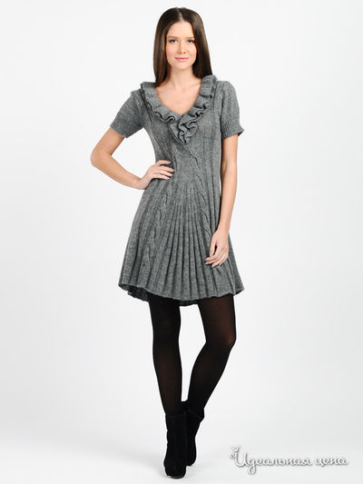 Платье Alpha Moda, цвет цвет темно-серый