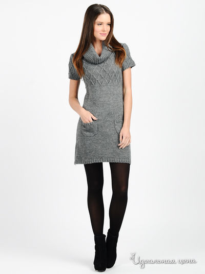 Платье Alpha Moda, цвет цвет серый