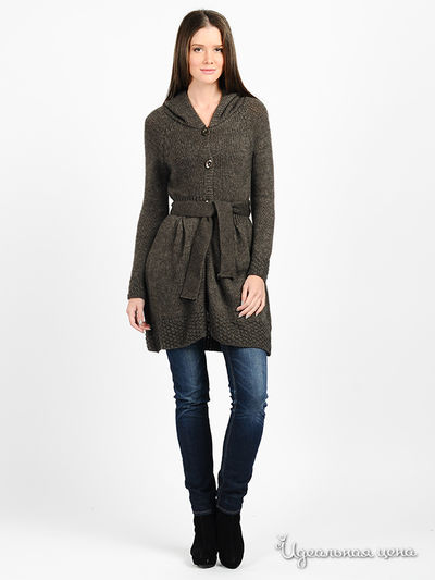 Кардиган Alpha Moda, цвет цвет серо-коричневый