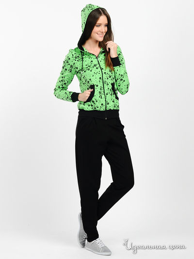 Костюм Веста, цвет цвет салатовый / черный