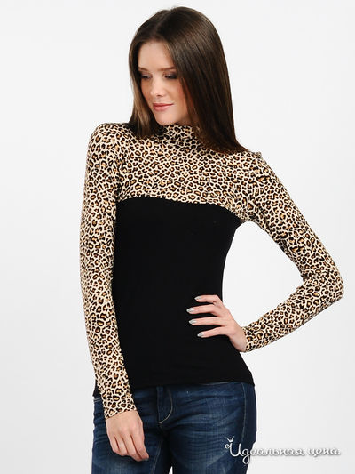 Водолазка Веста, цвет цвет черный / коричневый