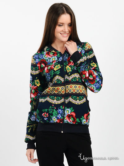 Толстовка Веста, цвет цвет мультиколор / принт цветы