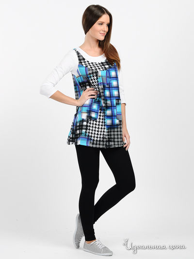 Комплект Веста, цвет цвет бирюзовый / белый / черный