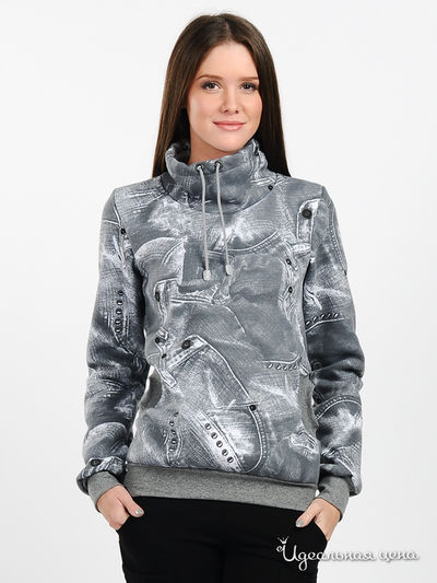 Толстовка Веста, цвет цвет серый / принт карманы
