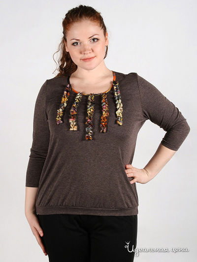 Блуза Leshar, цвет цвет коричневый