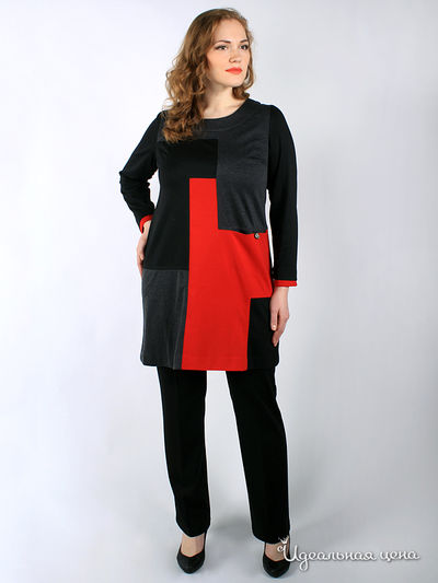 Платье Leshar, цвет цвет черный / красный