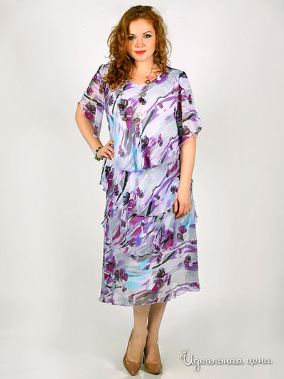 Платье Leshar, цвет цвет серый / сиреневый