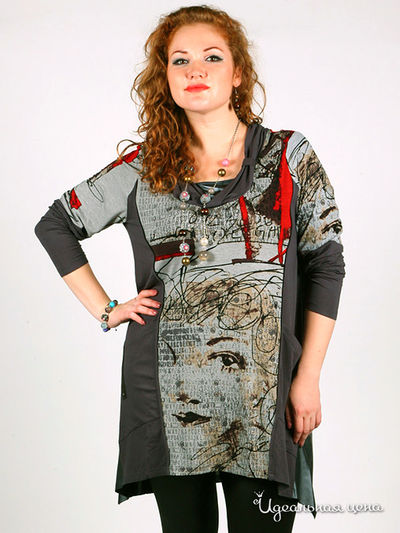 Туника Leshar, цвет цвет серый