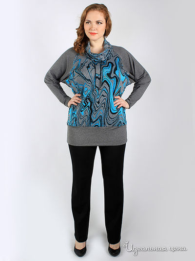 Туника Leshar, цвет цвет серый / бирюзовый