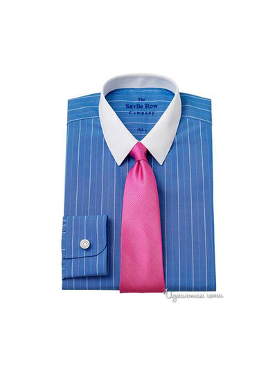 Рубашка Savile Row, цвет цвет синий / белый