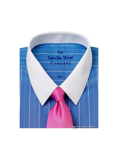Рубашка Savile Row мужская, цвет синий / белый