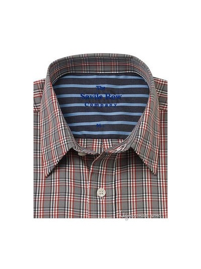 Рубашка Savile Row мужская, цвет серый / красный